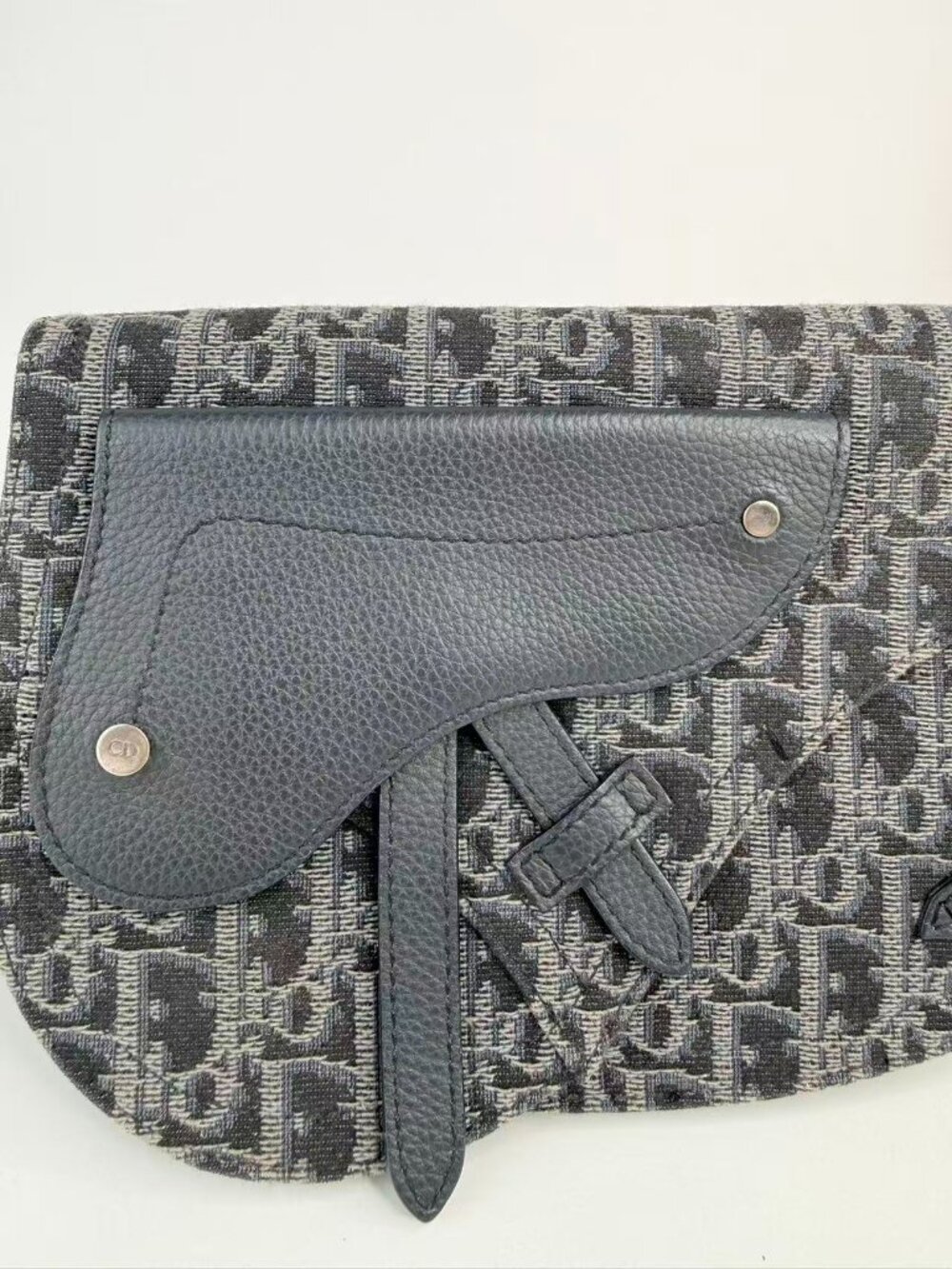 Christian Dior Saddle Oblique Jacquard Canvas Shoulder Crossbody Bag - Picture 4 of 12